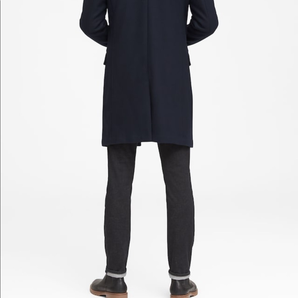 XS Men’s Banana Republic Italian Woolblend Topcoat - Picture 4 of 7